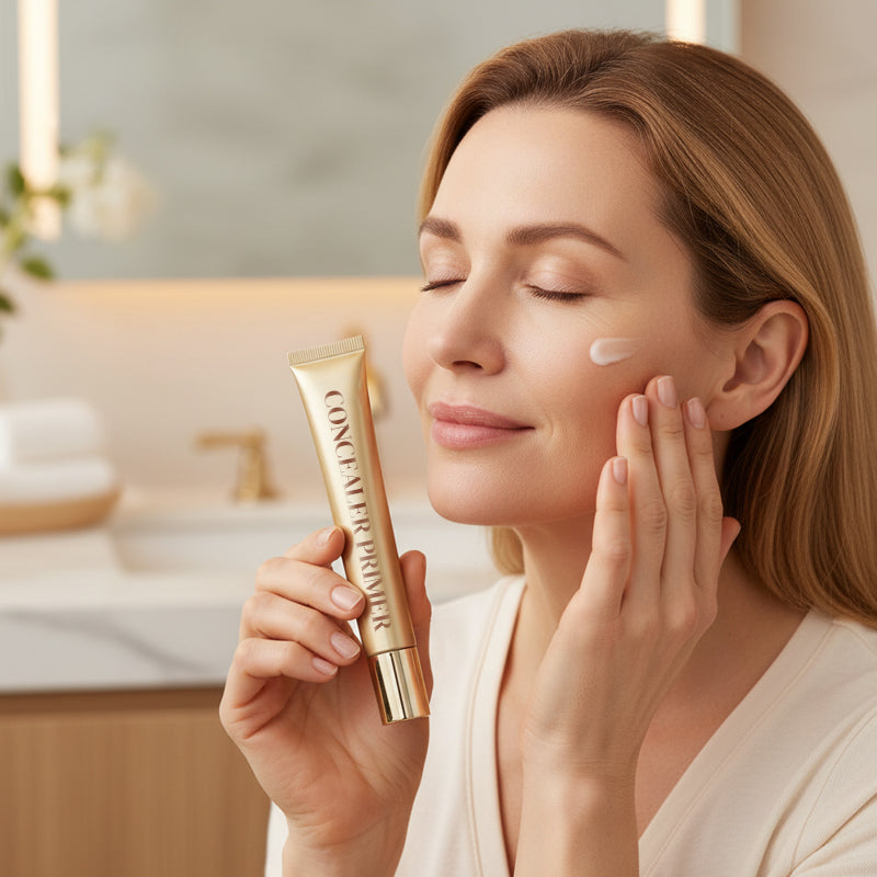 🎄Christmas Skincare Season Natural Glow Brightening Concealer Primer👩🔬If it doesn't work after use, we'll give you a full refund immediately.