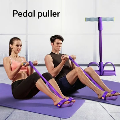🔥Hot Sale 49% OFF🎉🎉21 Fitness Resistance Bands-4 Tube Pedal Ankle Puller