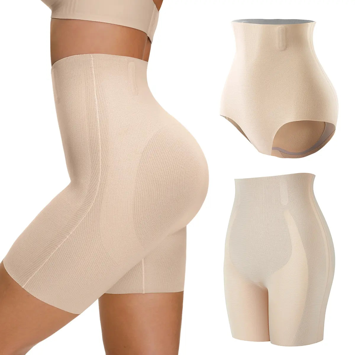 LUCKMEEY Tummy Control Shapewear Shorts for Women High Waist Body Shaper Seamless Design with Built-in Gusset Machine Washable Faja Body Shaper Springtok Outdoorfun Fabric Basic Minimalist Skin Christmas gifts