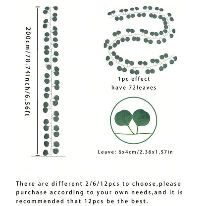 Artificial Ivy Garland, Fake Ivy Vine, Fake Plant Vine, Hanging Plant for Home Decor, Room Decor, Home Decor, Bedroom Decor, Wedding Decor, Fruit, Lifelike Fake Plant