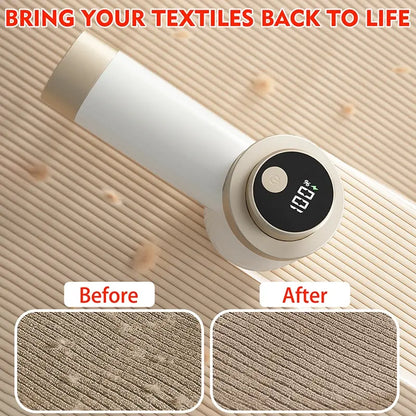 Electric Lint Remover with Brush, Portable Rechargeable Household Fabric Shaver, 3-Speed Sweater Shaver for Fast Lint Removal, Durable for Socks, Coats & Bedding