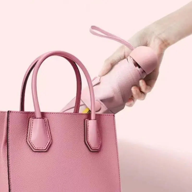 Portable Pocket Umbrella, 1 Count Lightweight Folding Umbrella, Dual-use Travel Umbrella for Sun & Rain, Ideal Travel Companion for Daily Use, Lightweight Waterproof Umbrella