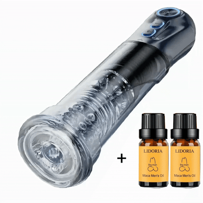 [Nano-silicone – Ultra-realistic meat-like texture]Fully Automatic Telescoping Smart 5D Realistic Texture – One-Click Blast for Extreme Thrills