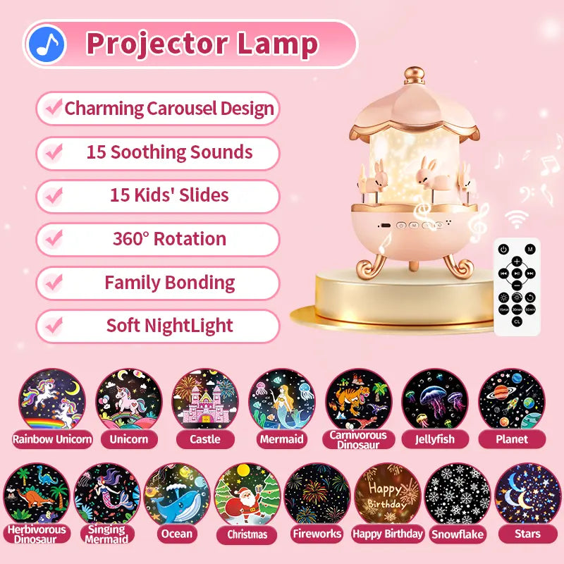 Onefire Kids Night Light Grandparents Gifts  Grandkids 15Films&15 White Noises Remote Cartoon Star Projector Sensory Lamp Princess Room Decor Toddler Sound Machine Autistic Children Baby Unicorn Dinosaur Egg Toys Birthday Ages1-10 Granddaughter Grandson