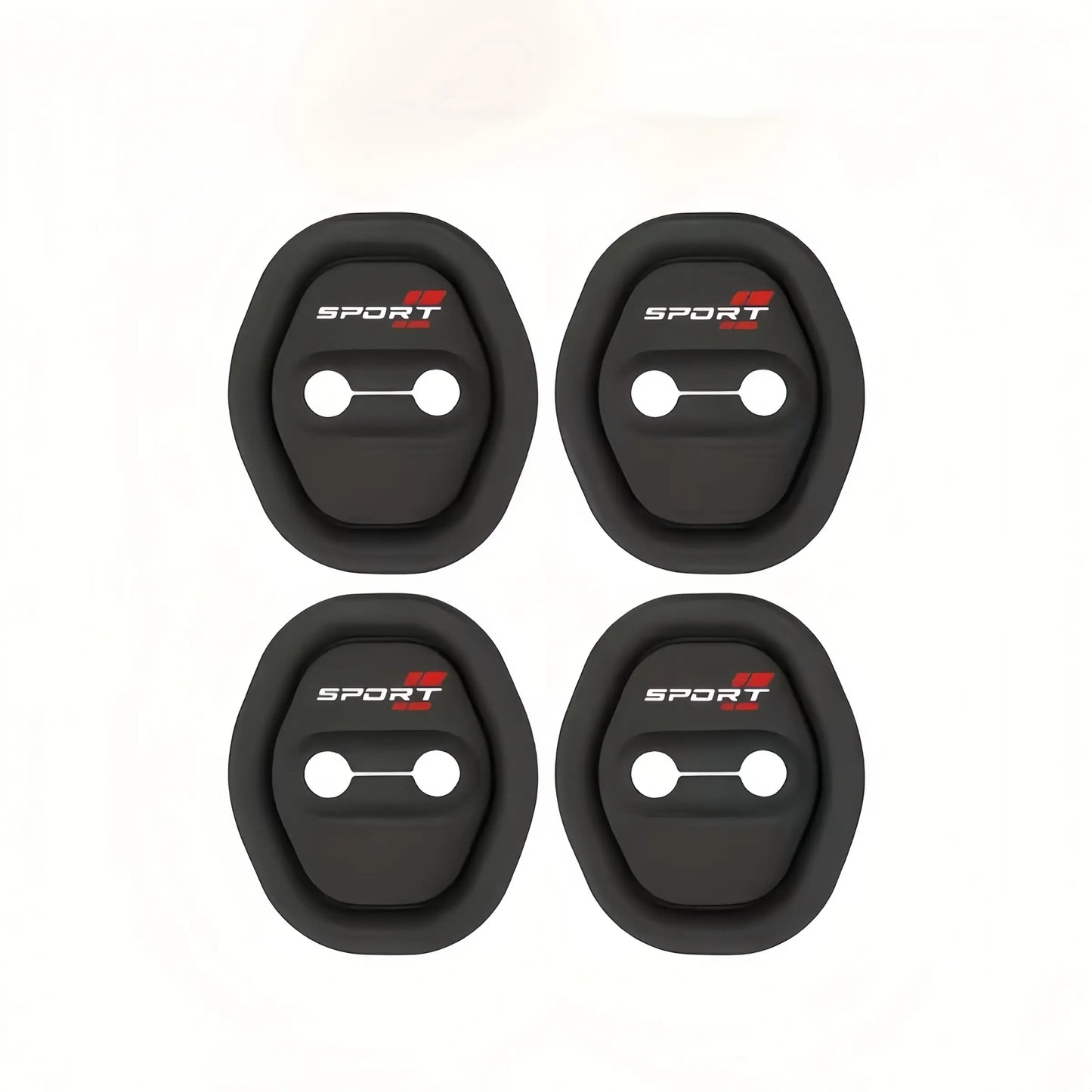 Car Door Lock Silicone Pad Set (4 Pieces), Absorbs Impact and Prevents Collisions, Thick Buffer Design, Durable and Silent Performance