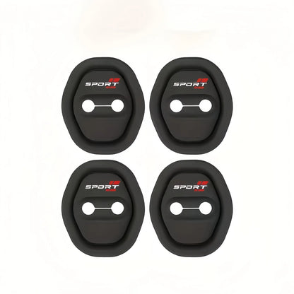 Car Door Lock Silicone Pad Set (4 Pieces), Absorbs Impact and Prevents Collisions, Thick Buffer Design, Durable and Silent Performance