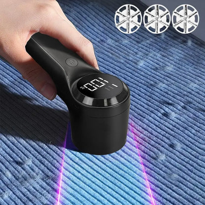 Electric Lint Remover with Brush, Portable Rechargeable Household Fabric Shaver, 3-Speed Sweater Shaver for Fast Lint Removal, Durable for Socks, Coats & Bedding