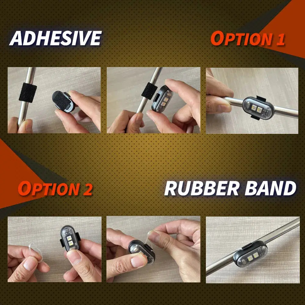 RGB Led Aircraft Strobe lights Motorcycle Lights LED Flash Position Wireless Light Aircraft Airplane Helicopter Warning Lights