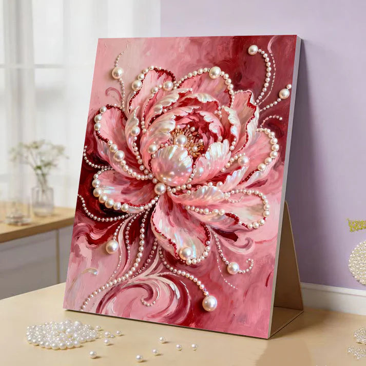 Royal Luxury DIY Pearl Relief Art Kit - Craft Your Own Gemstone Masterpiece