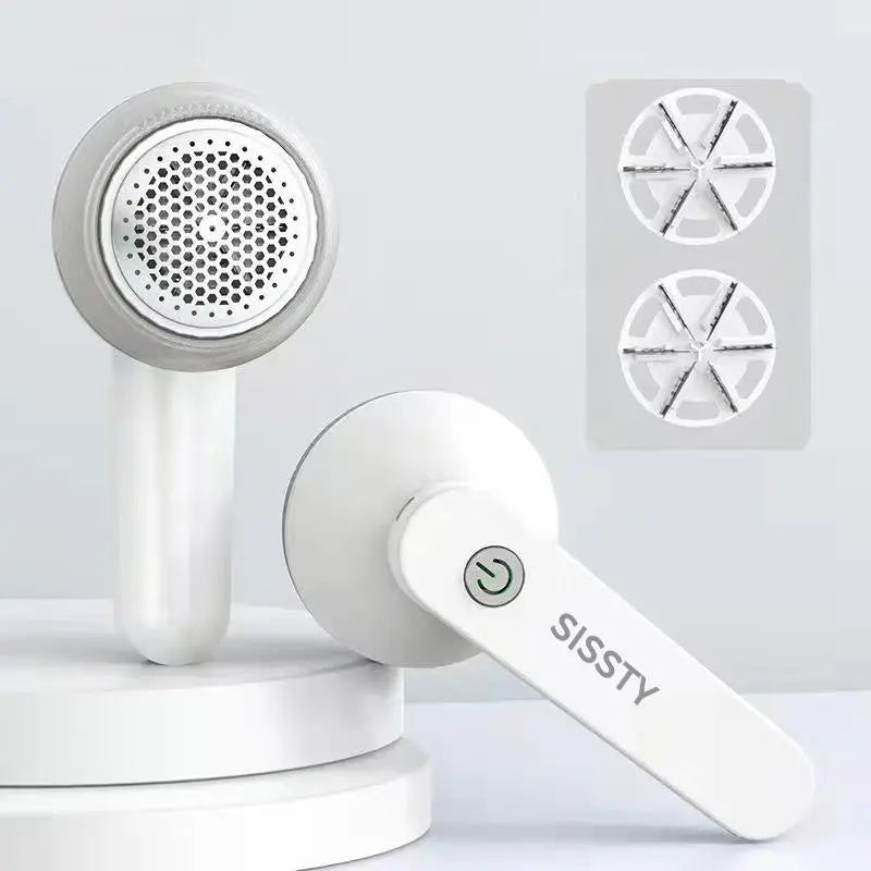 Rechargeable Fabric Shaver with 2 Replaceable Stainless Steel 6-Leaf Blades(1 Free Extra Included) | Lint Remover with 3-Speed Settings  - Efficient Sweater and Lint Shaver for Clothes, Removing Fuzz, Lint Balls, Pills, and Hairballs.Christmas Gift.