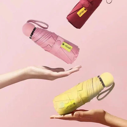 Portable Pocket Umbrella, 1 Count Lightweight Folding Umbrella, Dual-use Travel Umbrella for Sun & Rain, Ideal Travel Companion for Daily Use, Lightweight Waterproof Umbrella