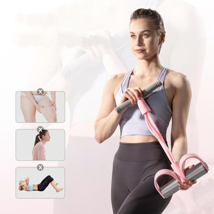 🔥Hot Sale 49% OFF🎉🎉21 Fitness Resistance Bands-4 Tube Pedal Ankle Puller