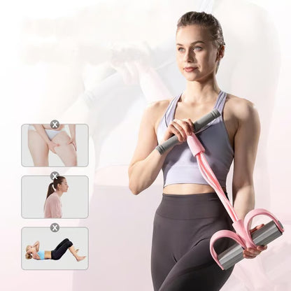 🔥Hot Sale 49% OFF🎉🎉21 Fitness Resistance Bands-4 Tube Pedal Ankle Puller
