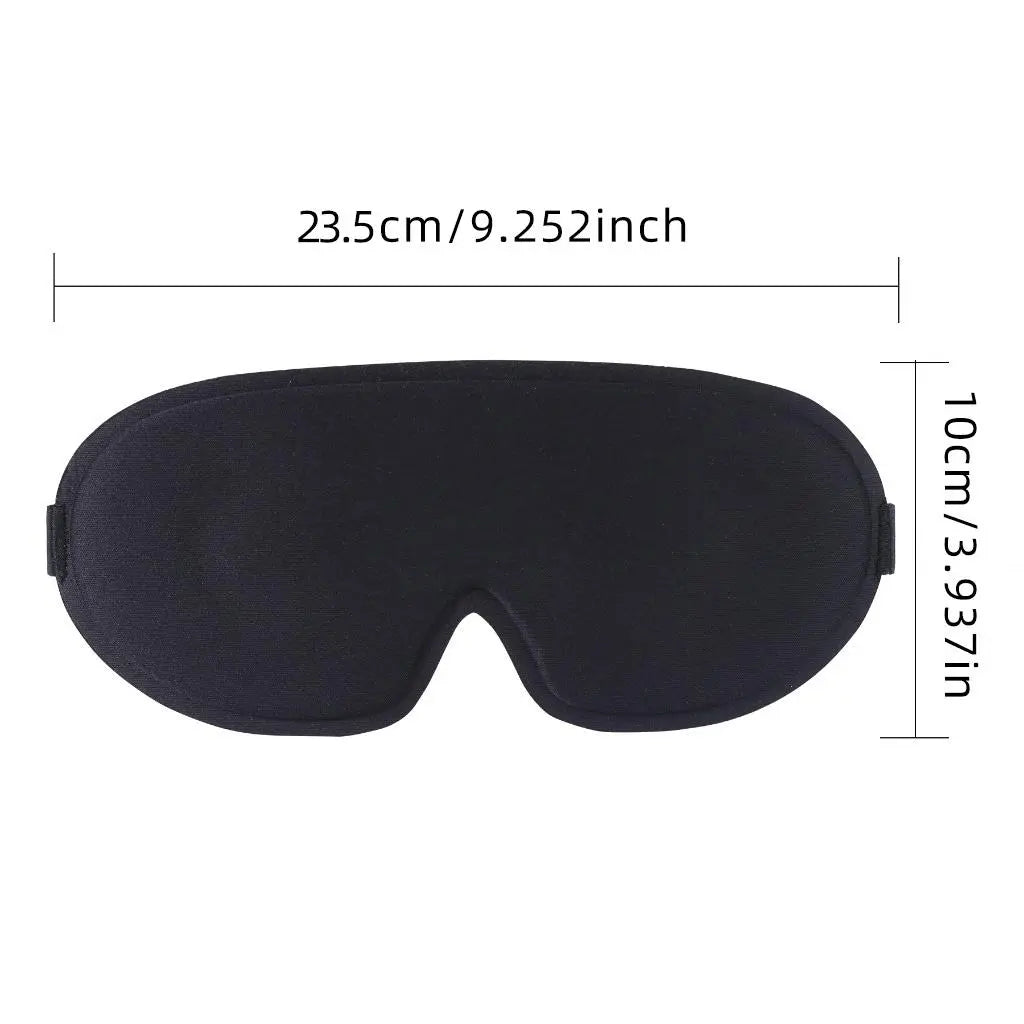 3D Deep Contoured Eye Cover for Sleeping, Adjustable Sleep Mask with Nose Pad Design, Blackout Sleep Mask, Eye Cover Mask for Sleeping, Yoga, Traveling