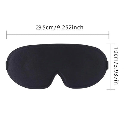 3D Deep Contoured Eye Cover for Sleeping, Adjustable Sleep Mask with Nose Pad Design, Blackout Sleep Mask, Eye Cover Mask for Sleeping, Yoga, Traveling