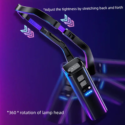 Ear Worn Headlamp, Motion-Sensor LED Headlight – Lightweight & Adjustable for Work, Camping, Running High Lumen Flashlight Multifunctional Flashlight