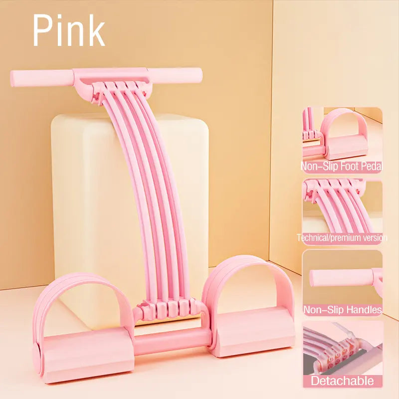 2026 latest pedal resistance device, detachable and adjustable pedal resistance device Multifunction Pedal Resistance Band, Elastic Pull Rope Fitness, Full-Body Workout at Home Gym, Exercise Sit-up, Yoga, Abdominal Training,puller