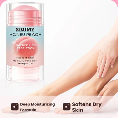 40g Peach Extract Foot Care Stick, Honey Peach Foot Dead Skin Remover Deep Moisturizing Foot Skin Care Stick, Moisture Foot Skin Care Product, Beauty Products, Foot Moisturizer, Hydrating Soothing Leg Cream, Exfoliating Foot, Intensive Foot Care