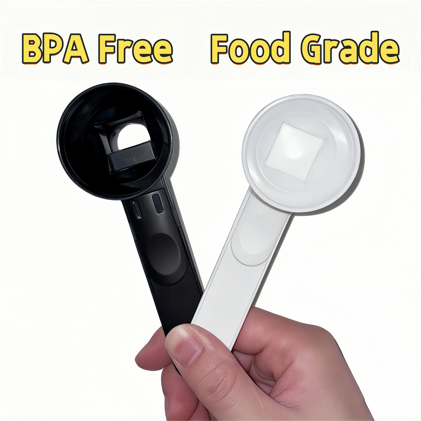 [Buy 1 Get 1 Free] Protein Powder Sliding Spoon,High Quality Funnel for Pre Workout Creatine  Powder Formula,Coffee Milk Smoothie Chocolate Powder Kitchen Utensils BPA Free Plastic,Perfect Gift for Valentine's Day Father's Day Anniversary