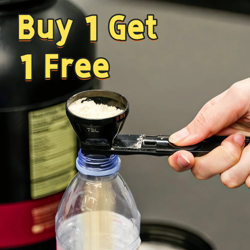 [Buy 1 Get 1 Free] Protein Powder Sliding Spoon,High Quality Funnel for Pre Workout Creatine  Powder Formula,Coffee Milk Smoothie Chocolate Powder Kitchen Utensils BPA Free Plastic,Perfect Gift for Valentine's Day Father's Day Anniversary