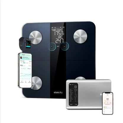Etekcity ESN00 AI Smart Food Scale | 19 Nutrient Facts Auto Scan | Digital Calorie Counter for Meal Prep & Fitness | Compact Stainless Design