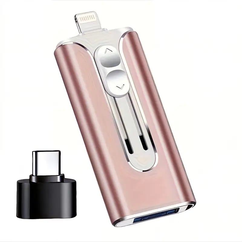 32GB~2T Micro USB + 8 Pin + USB 3.0 3 in 1 Mobile Phone Computer U-Disk