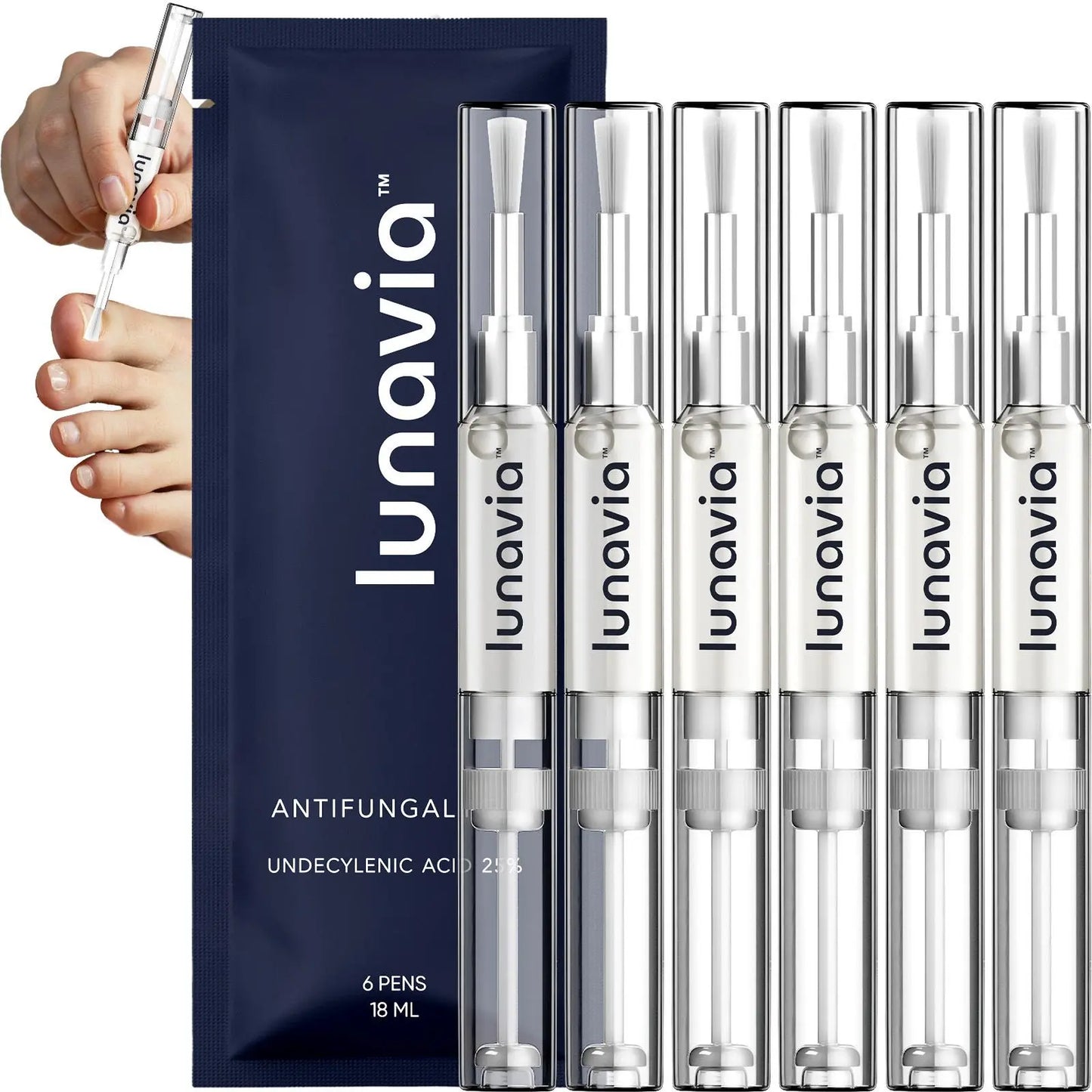 Lunavia Antifungal Pen - UNDECYLENIC ACID 25% - Cures Most Athlete’s Foot, Jock Itch, and Ringworm