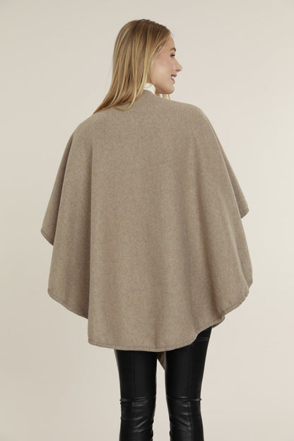 Luxe Tie-Front Wool Cape