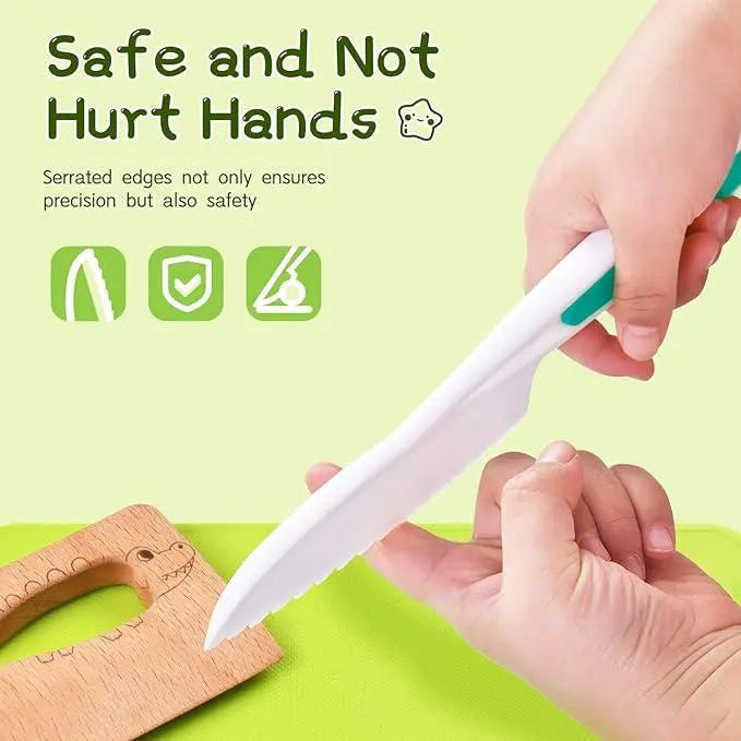 28PCS Montessori Toddler Knife Set - Kids Knifes for Real Cooking, Kitchen Knife with Cutting  Kid Safe Knives, Toddlers Kitchen Tools for Age 5-10 Year Old Girl Boy sandwich cutter cook set montessori kid toddler kitchenset,Christmas gifts