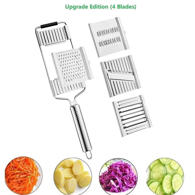 ⚡️8 TIMES THE SPEED, making your cooking easier - ultra-high composite steel three-in-one multi-blade vegetable cutterc