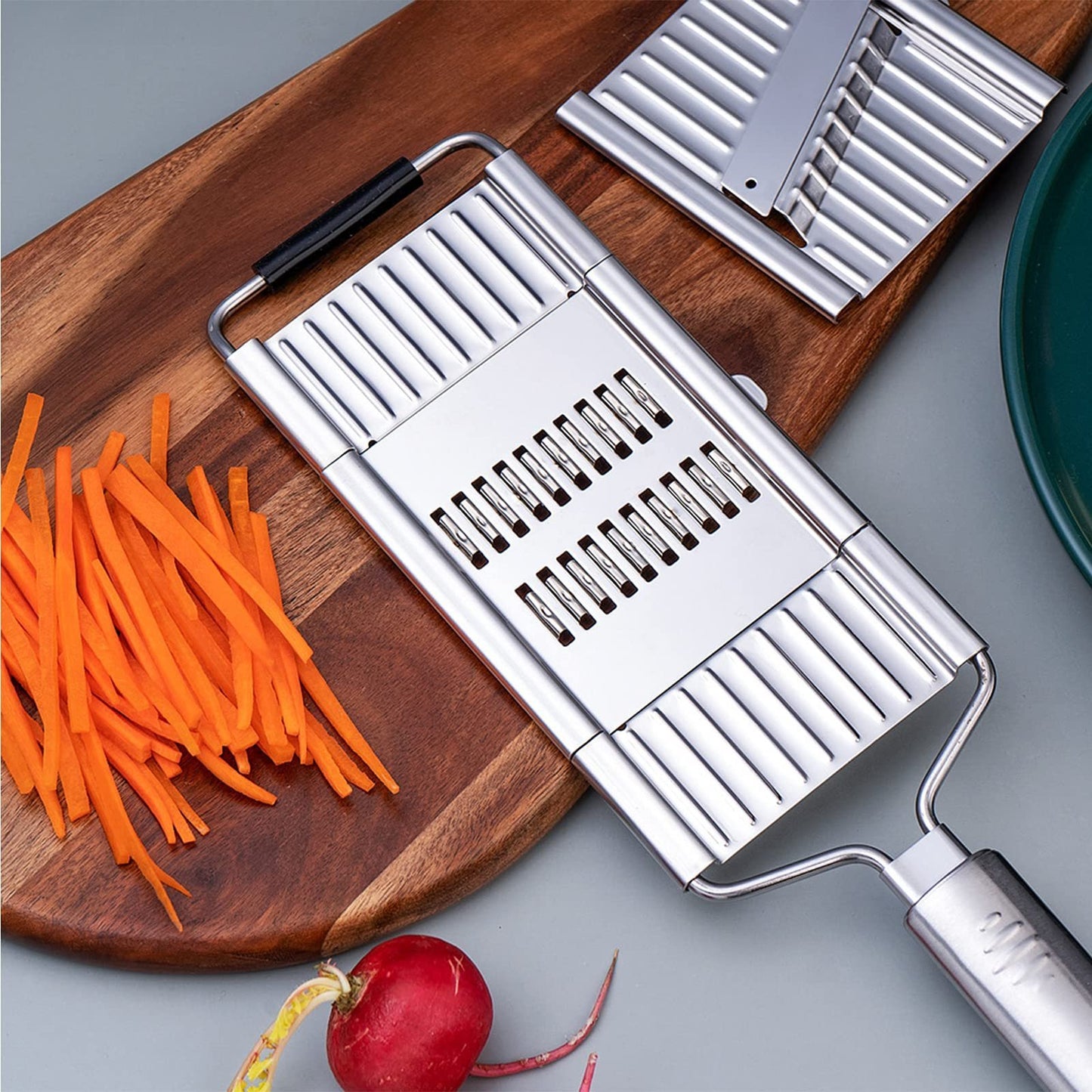 ⚡️8 TIMES THE SPEED, making your cooking easier - ultra-high composite steel three-in-one multi-blade vegetable cutterc