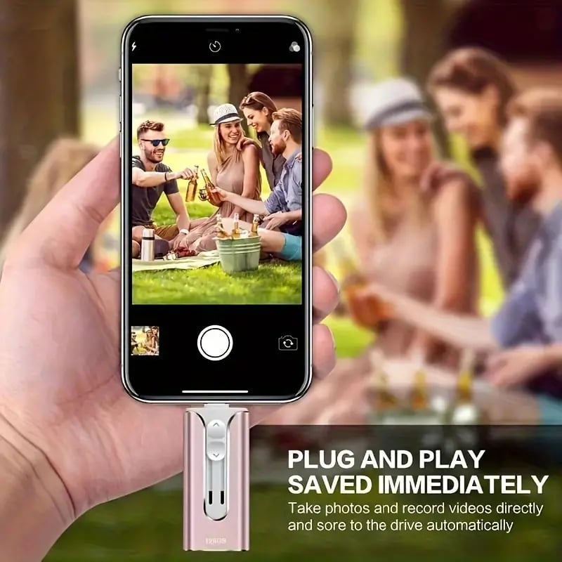 32GB~2T Micro USB + 8 Pin + USB 3.0 3 in 1 Mobile Phone Computer U-Disk