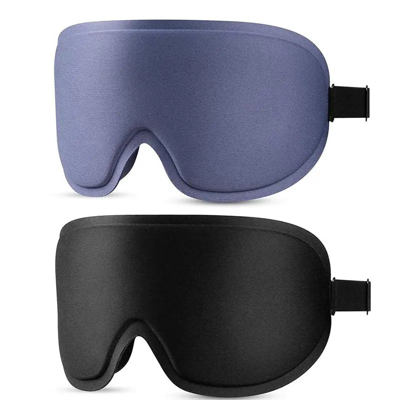 3D Deep Contoured Eye Cover for Sleeping, Adjustable Sleep Mask with Nose Pad Design, Blackout Sleep Mask, Eye Cover Mask for Sleeping, Yoga, Traveling