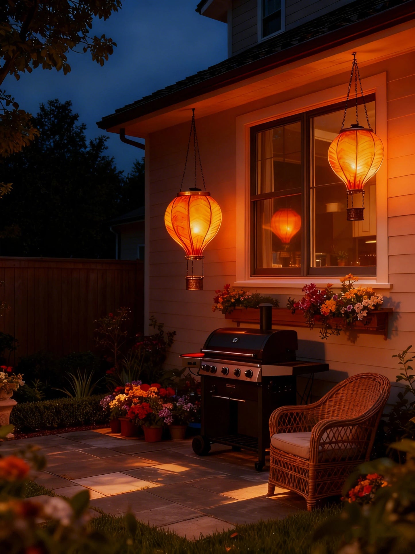 🌙 Solar Hot Air Balloon Lantern – Light Up Your Night Garden!