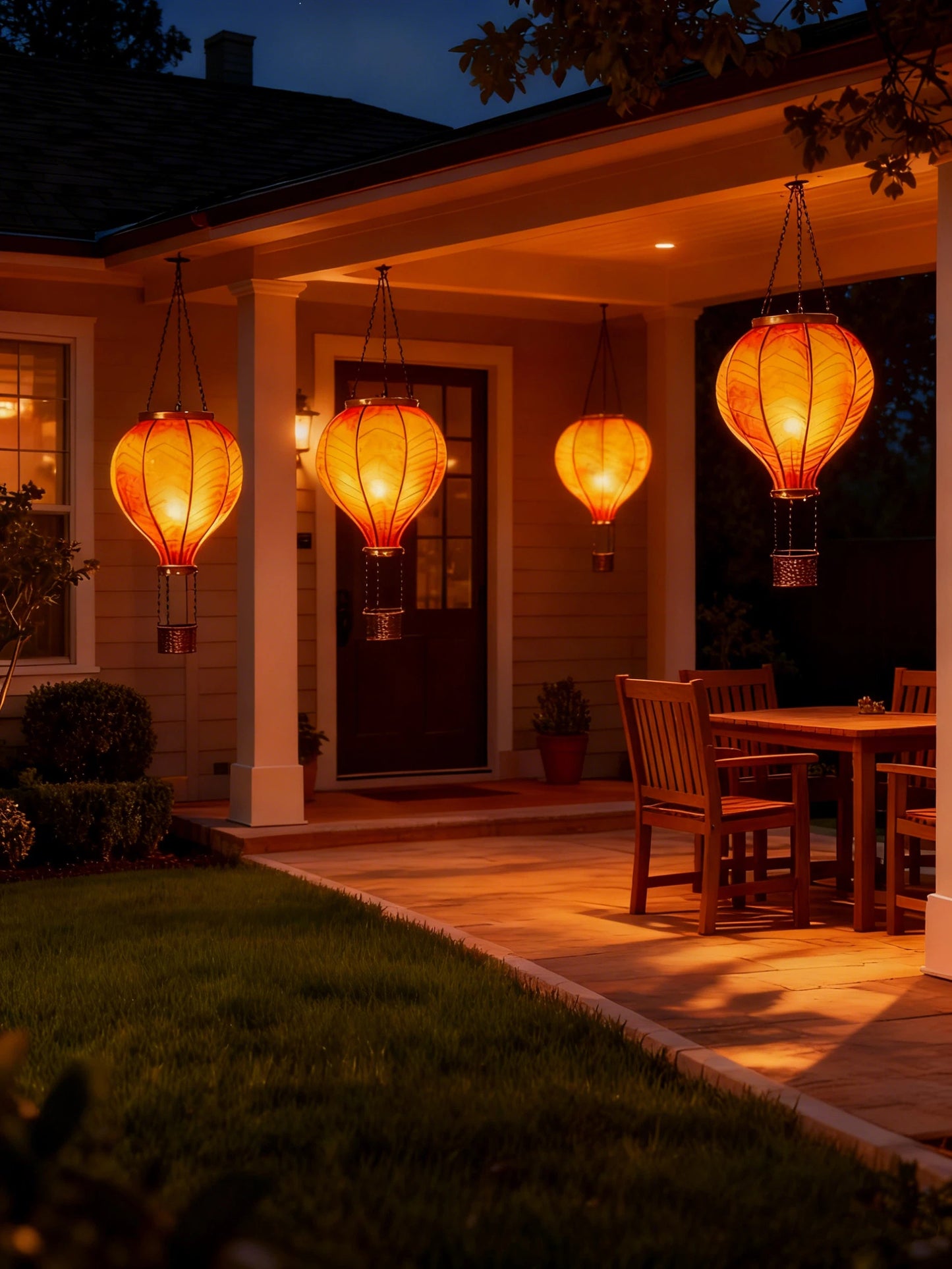 🌙 Solar Hot Air Balloon Lantern – Light Up Your Night Garden!