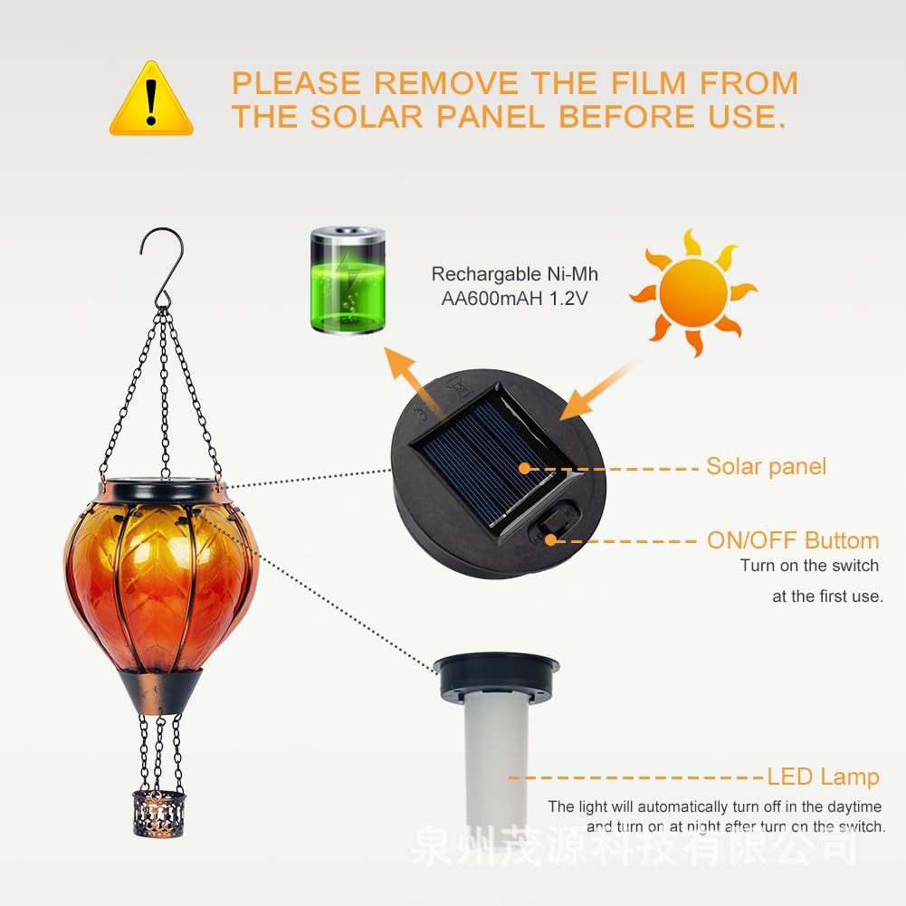 🌙 Solar Hot Air Balloon Lantern – Light Up Your Night Garden!