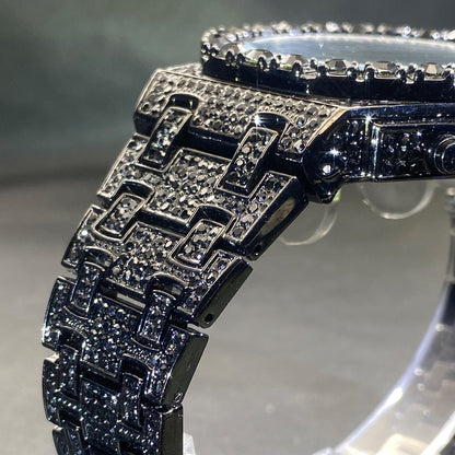 Blinged-Out Luxury Chronograph Watch