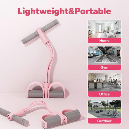 🔥Hot Sale 49% OFF🎉🎉21 Fitness Resistance Bands-4 Tube Pedal Ankle Puller