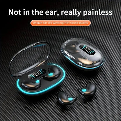 Wireless Headphones, Invisible Bluetooth-Compatible Sleeping Earbuds with Noise-Cancelling and Noise-Isolating Design, Comfortable Electronic Headset, Great Back-to-School Gift for Friends