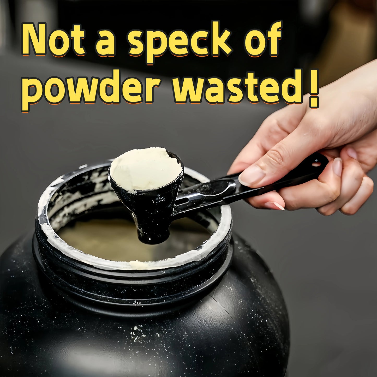 [Buy 1 Get 1 Free] Protein Powder Sliding Spoon,High Quality Funnel for Pre Workout Creatine  Powder Formula,Coffee Milk Smoothie Chocolate Powder Kitchen Utensils BPA Free Plastic,Perfect Gift for Valentine's Day Father's Day Anniversary