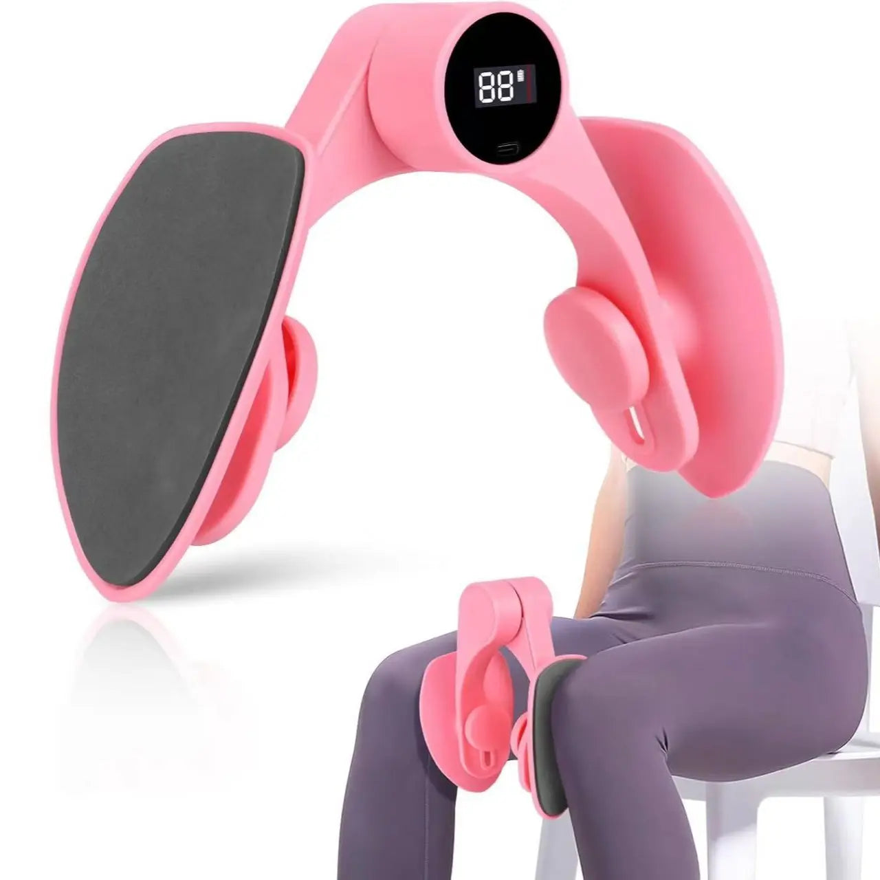 Thigh Stretch, Inner Thigh Toner & Leg Exerciser, Glute Trainer, Pelvic Floor Muscle Recovery for Women, Home Workout, Portable Fitness Equipment, Strength Training Accessories for Men & Women