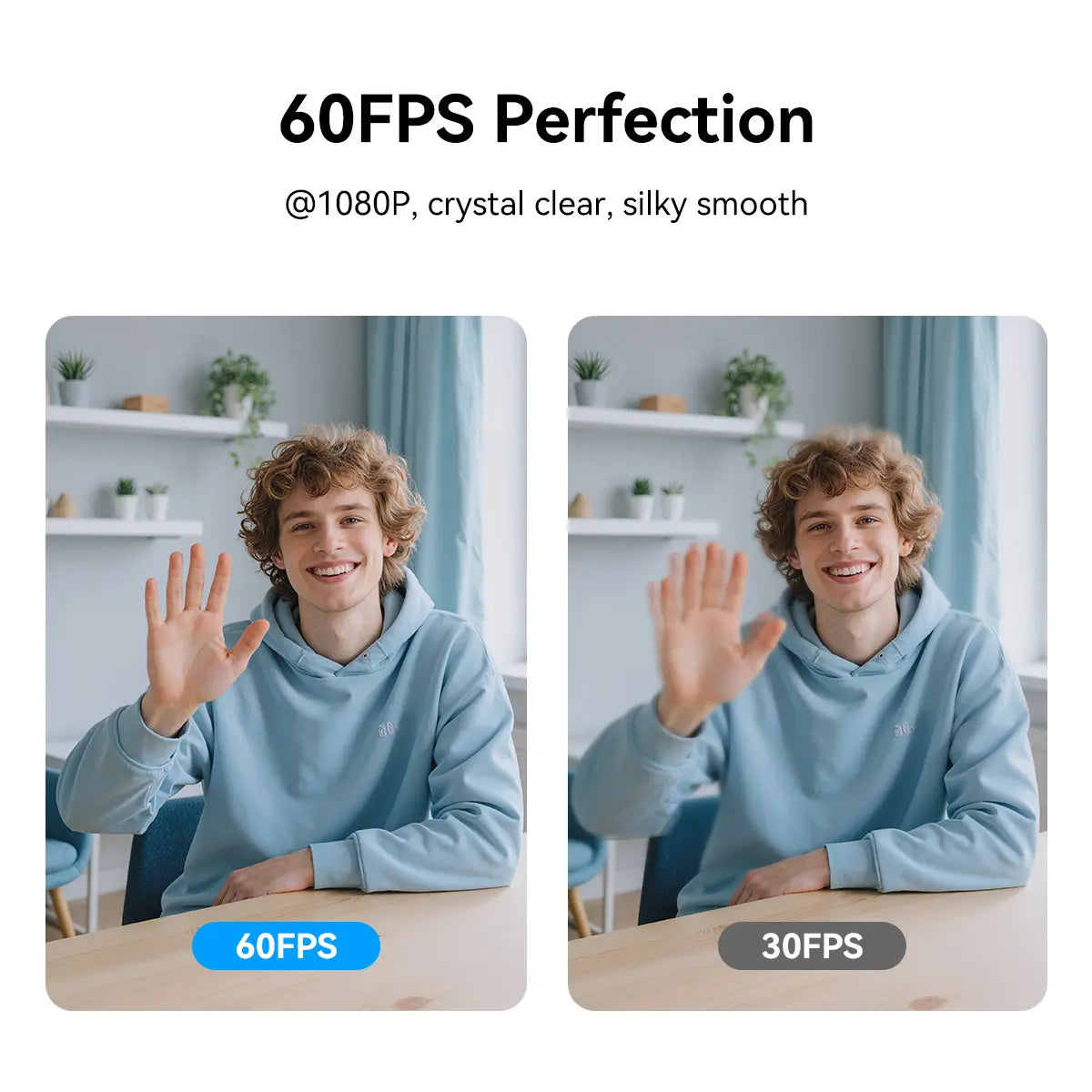 EMEET C60E 4K Webcam Streaming Camera for PC Laptop, Not for PS5, Gaming Accessories for Switch 2 Camera, 1080p@60fps, Fast AutoFocus, Fill Light, Plug & Play with Privacy Cover, Game Changer, Webcam 4K for Streaming Living