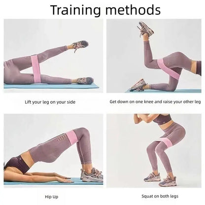 Elastic Squat Resistance Band Butt Lift Fitness Pull Rope Yoga Stretch Training Set, Advanced Gym Resistance Bands for Workout, Leg Exercises, Strength Training