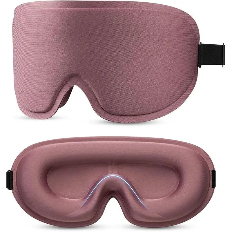 3D Deep Contoured Eye Cover for Sleeping, Adjustable Sleep Mask with Nose Pad Design, Blackout Sleep Mask, Eye Cover Mask for Sleeping, Yoga, Traveling