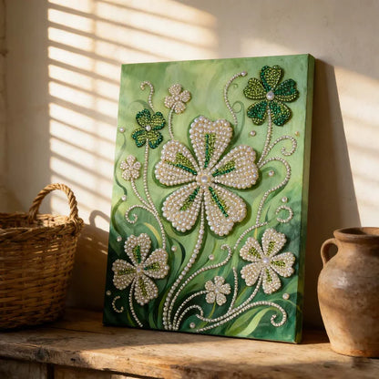 Royal Luxury DIY Pearl Relief Art Kit - Craft Your Own Gemstone Masterpiece