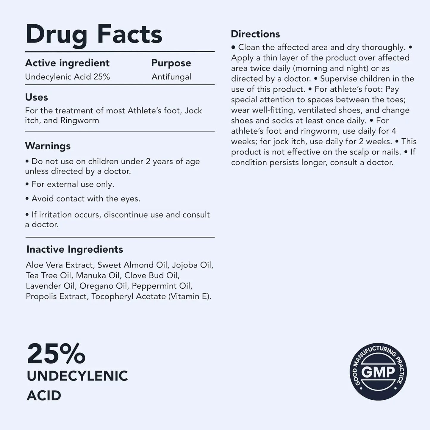 Lunavia Antifungal Pen - UNDECYLENIC ACID 25% - Cures Most Athlete’s Foot, Jock Itch, and Ringworm