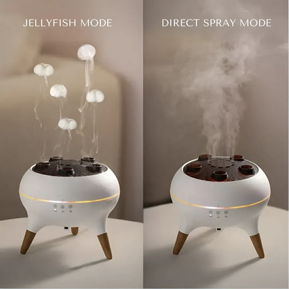 Dynamic jellyfish aroma diffuser that follows music