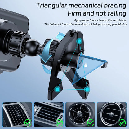 Wireless Charging Phone Holder Car Mount for Folding Screen/Universal Smartphone, 90° Rotating Car Mount Output Power 15W, Super Stable Air Vent Cell Phone Car Mount with Hook Clip, One Button Release for iPhone, Samsung, Google, and Other Smartphone