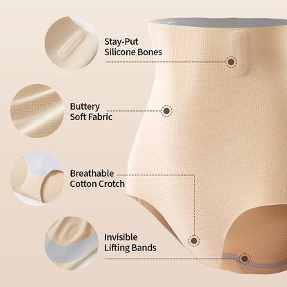 LUCKMEEY Tummy Control Shapewear Shorts for Women High Waist Body Shaper Seamless Design with Built-in Gusset Machine Washable Faja Body Shaper Springtok Outdoorfun Fabric Basic Minimalist Skin Christmas gifts