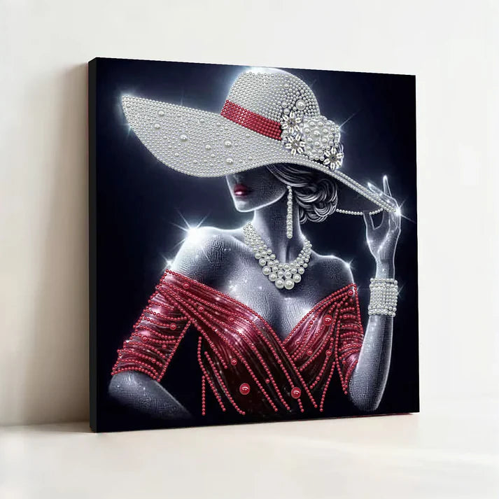 Royal Luxury DIY Pearl Relief Art Kit - Craft Your Own Gemstone Masterpiece